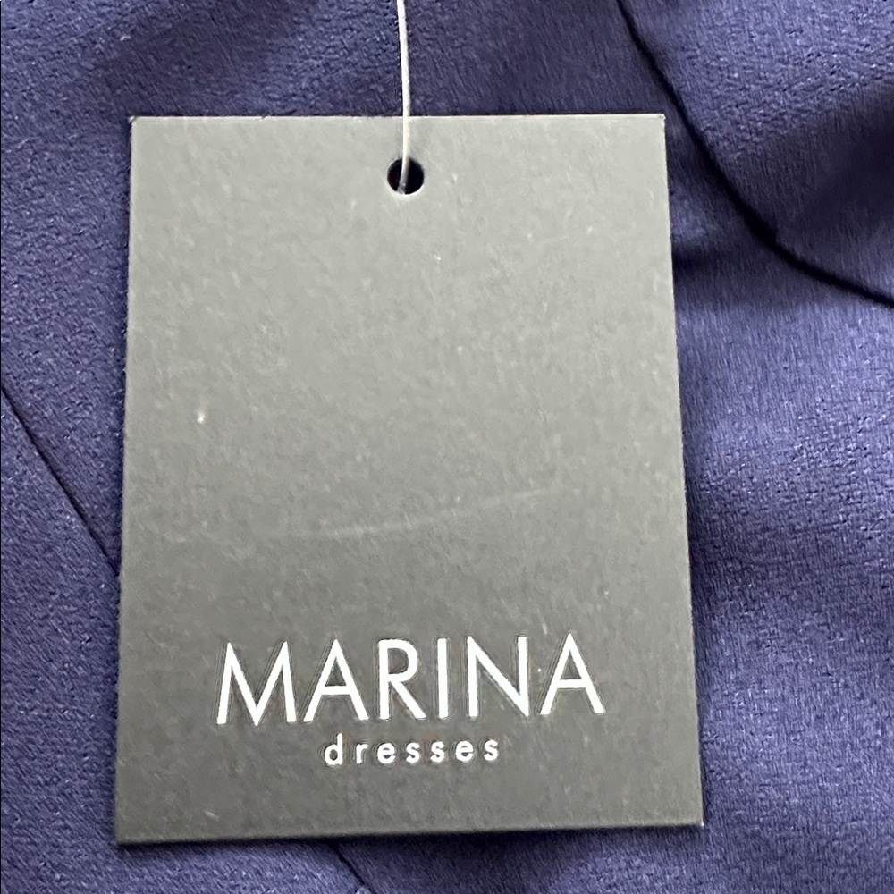 MARINA Y2K, Minimalist Feminine, Sexy Navy Blue Jumpsuit, NWT Sz 14 - Picture 14 of 17